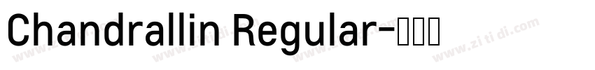 Chandrallin Regular字体转换